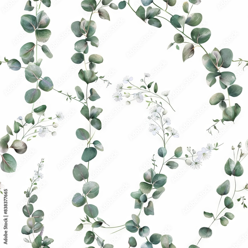 Whimsical Floral Pattern for Spring Designs Generative AI Whimsical Floral Pattern for Spring Designs Generative AI