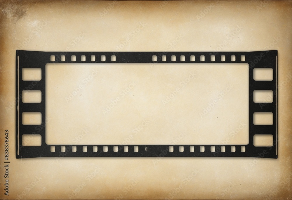 Obraz premium grunge film strip background, illustration wall paper