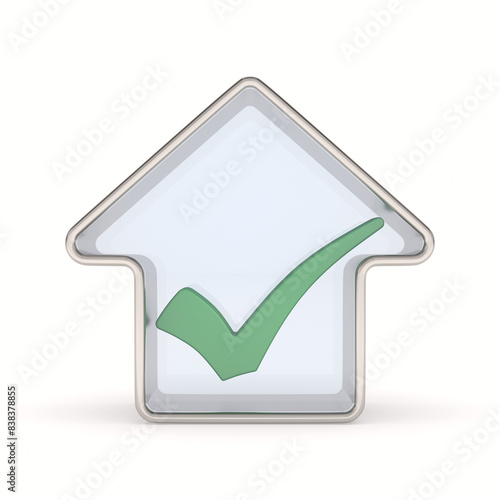 checkmark into glass house ...