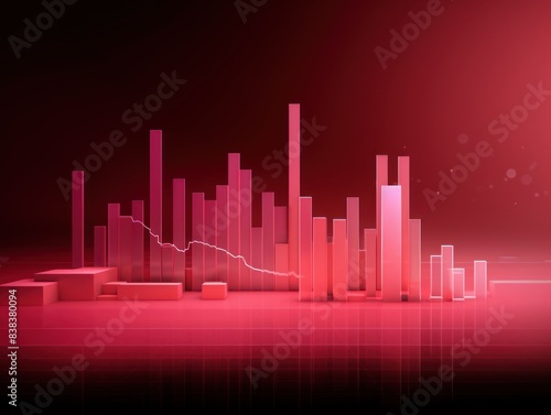 Abstract statistics chart wallpaper background illustration data visualization graph trend analysis line report charting tool statistical stock market growth company