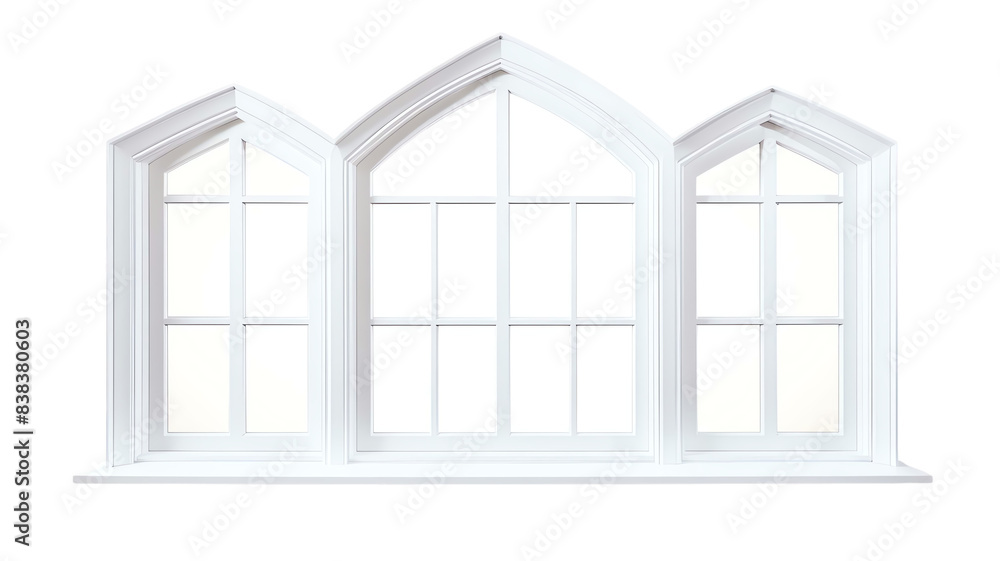 Elegant white window with decorative arched design, perfect for home interior projects, architecture visuals, and construction themes. Elegant white window with decorative arched design, perfect for home interior projects, architecture visuals, and construction themes.