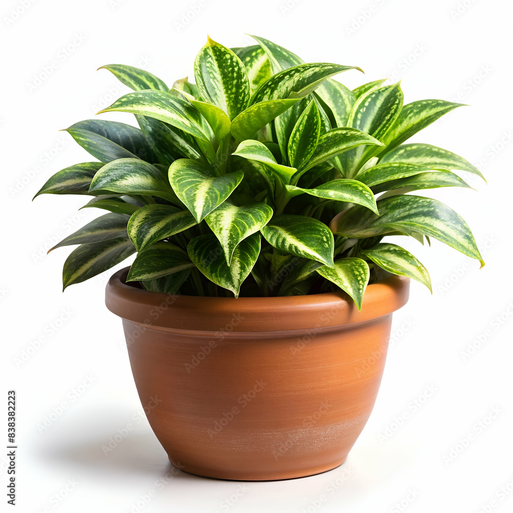 plant in a pot isolated on white background plant in a pot isolated on white background