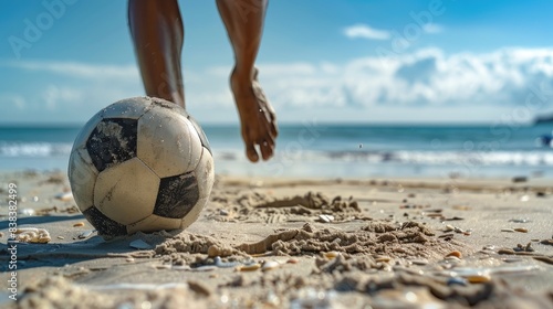 A Footy Kick On The Sandy Shores photo