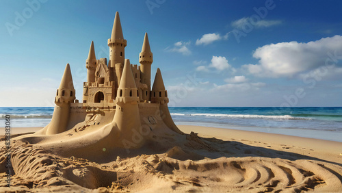 Sandcastle on the beach 