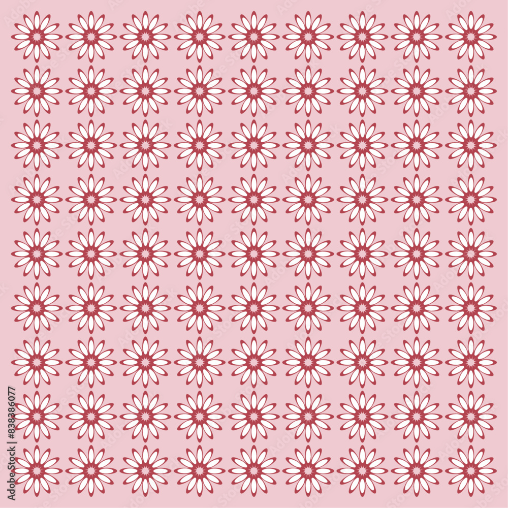 Flowers patttern with white and red. You can adjust the colors and background Flowers patttern with white and red. You can adjust the colors and background