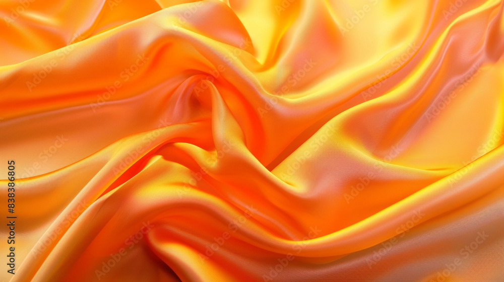 Orange and yellow silk background Orange and yellow silk background
