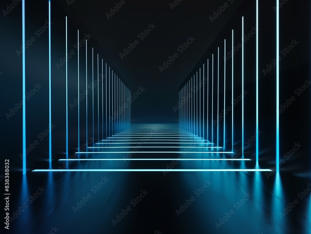 Dark Empty Scene with Blue Light Rays on a Black Background,Minimalistic Futuristic Abstract Wallpaper with Glowing Lines Dark Empty Scene with Blue Light Rays on a Black Background,Minimalistic Futuristic Abstract Wallpaper with Glowing Lines