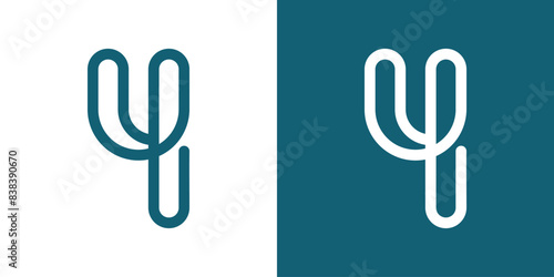 Letter Y logo design with creative concept. Premium Vector