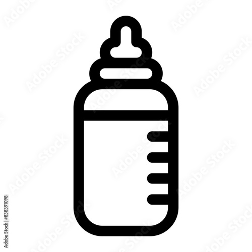 Baby milk bottle icon