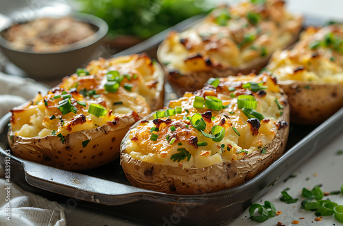 bruschetta with cheese and herbs