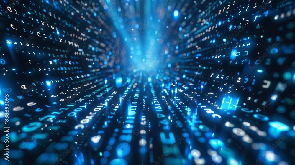 Fototapeta premium Encrypted data transfer