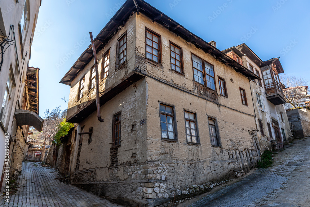 Obraz premium Historical houses in Antalya Elmalı district