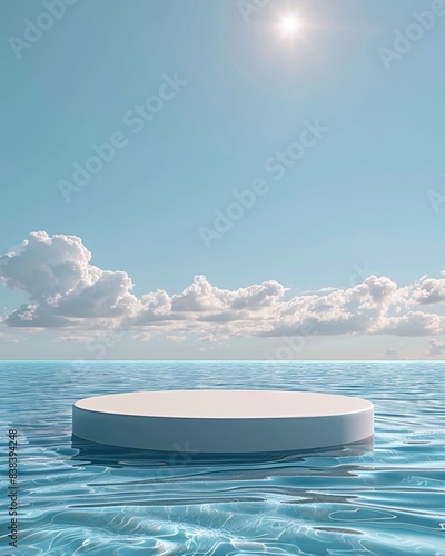 summer marble podium in  water © Spyrydon