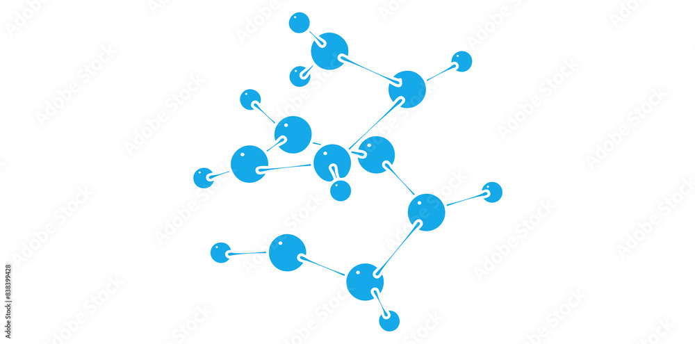 Hand Drawn Molecules Logo Design Vector Illustration. Hand Drawn Molecules Logo Design Vector Illustration.