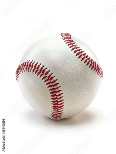baseball isolated on white background, generate ai hyper realistic 