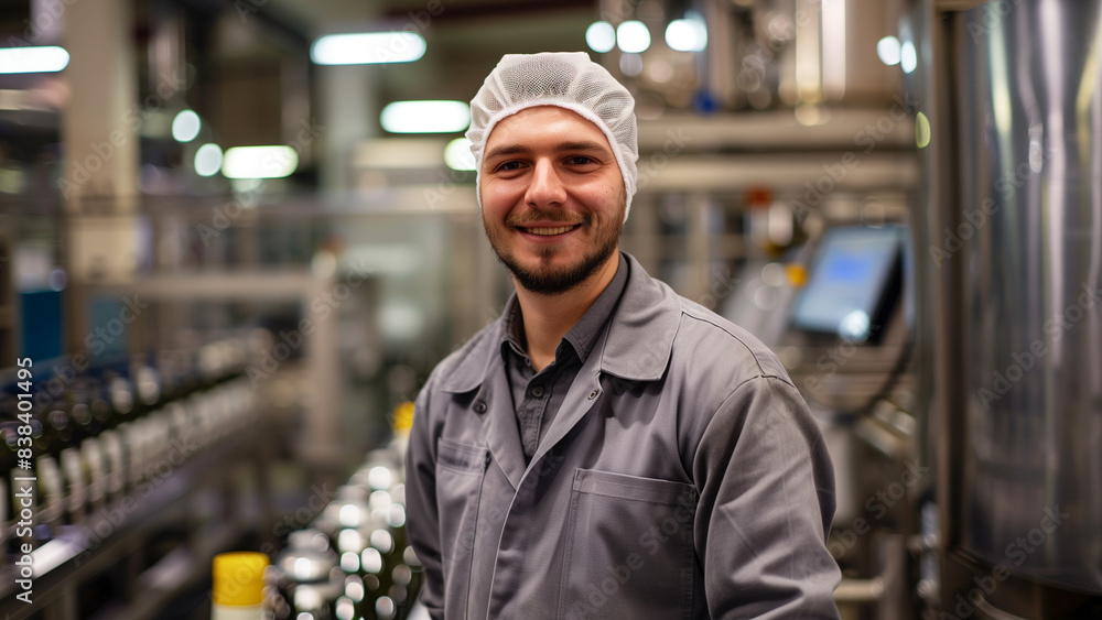 a middle-aged man who works in a production plant a middle-aged man who works in a production plant