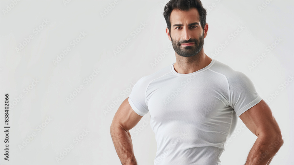 a sturdy male model in a pose a sturdy male model in a pose