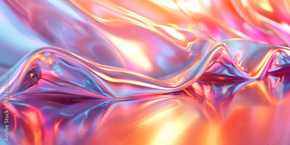 Abstract holographic design with metallic reflection for creative projects. Concept Holographic Design, Metallic Reflection, Abstract Art, Creative Projects Abstract holographic design with metallic reflection for creative projects. Concept Holographic Design, Metallic Reflection, Abstract Art, Creative Projects