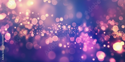 Purple Bokeh Light Background with Soft Glow 