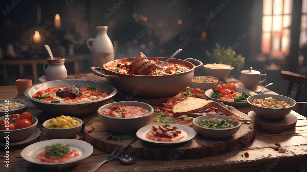 The most delicious meal in the world, 8k render The most delicious meal in the world, 8k render