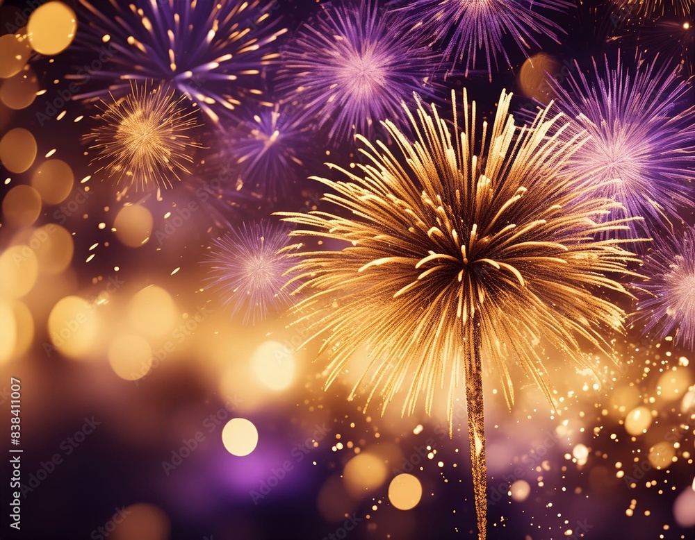 Obraz premium fireworks on the night sky