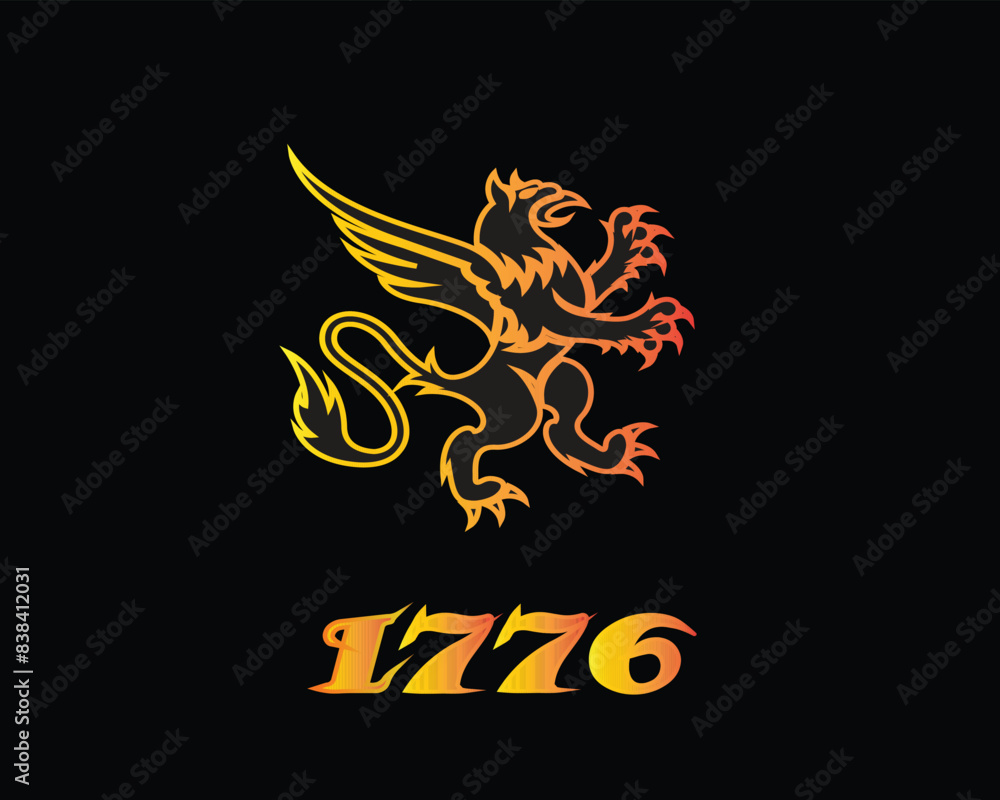 Obraz premium flying bird logo monogram vector falcon hawk art