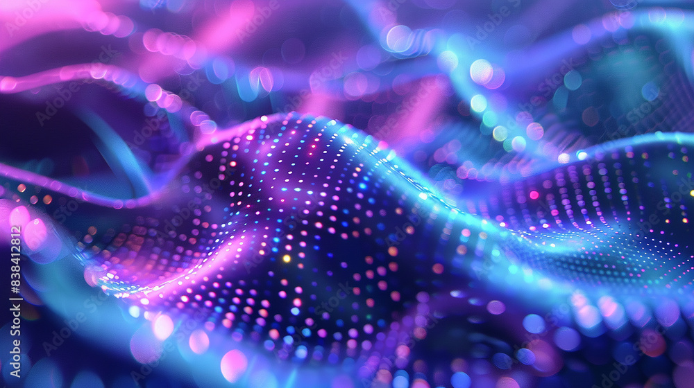 Naklejka premium wave blue future background design