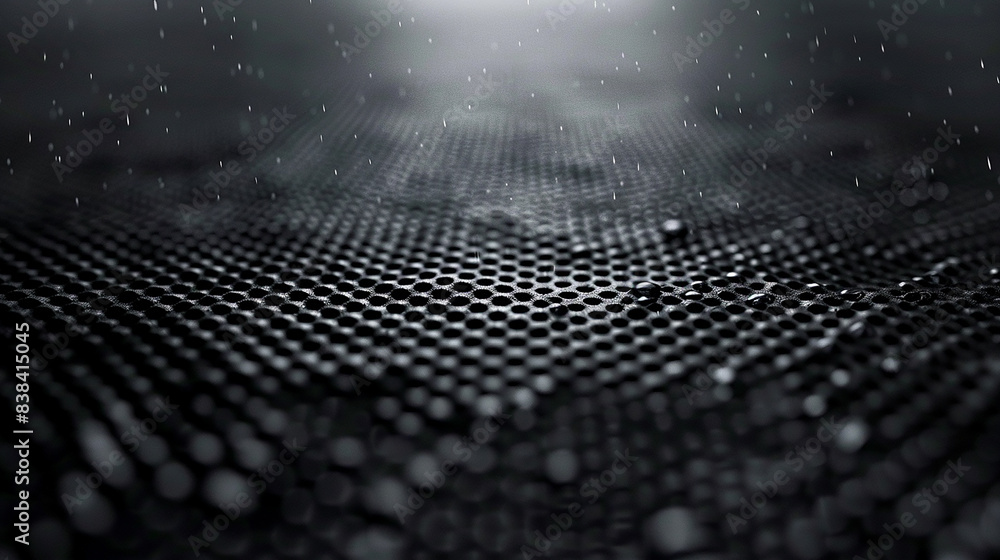 abstract Gray color background with  spider wave dots and wave lines