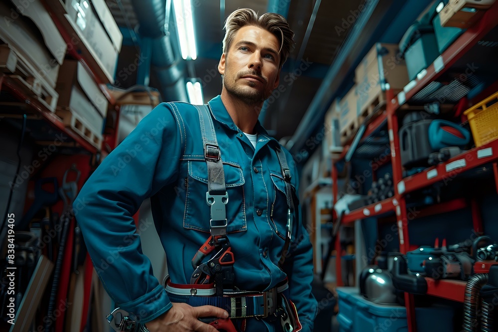 Expert Handyman Completing Maintenance Jobs with Precision Expert Handyman Completing Maintenance Jobs with Precision