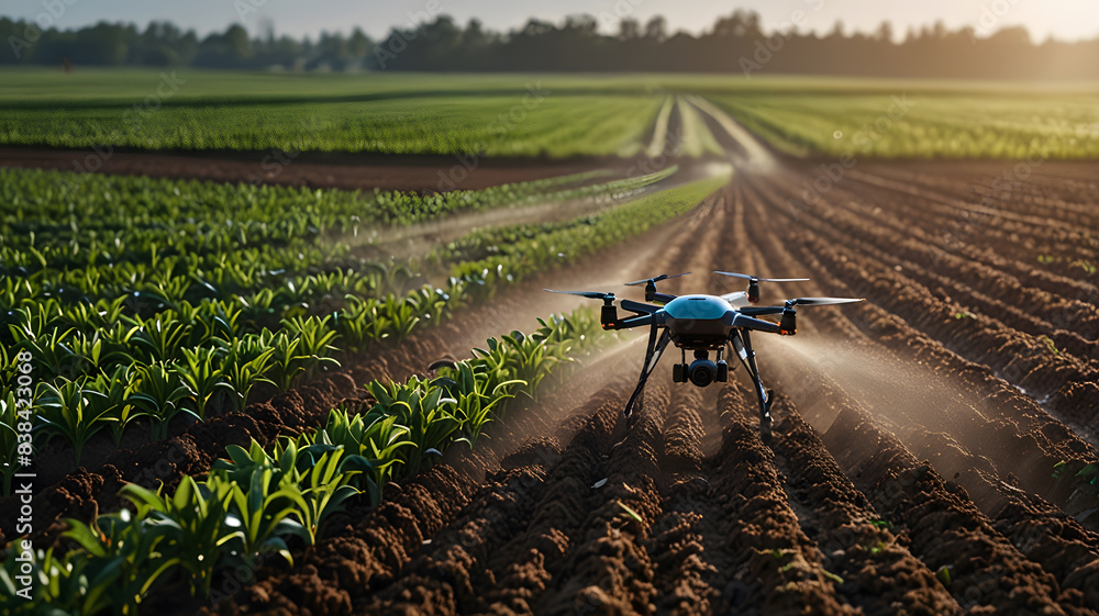 Drone spraying agricultural technology image showcases drones flying over farms, highlighting modern farming techniques and innovations in precision agriculture for improved crop monitoring and farm Drone spraying agricultural technology image showcases drones flying over farms, highlighting modern farming techniques and innovations in precision agriculture for improved crop monitoring and farm