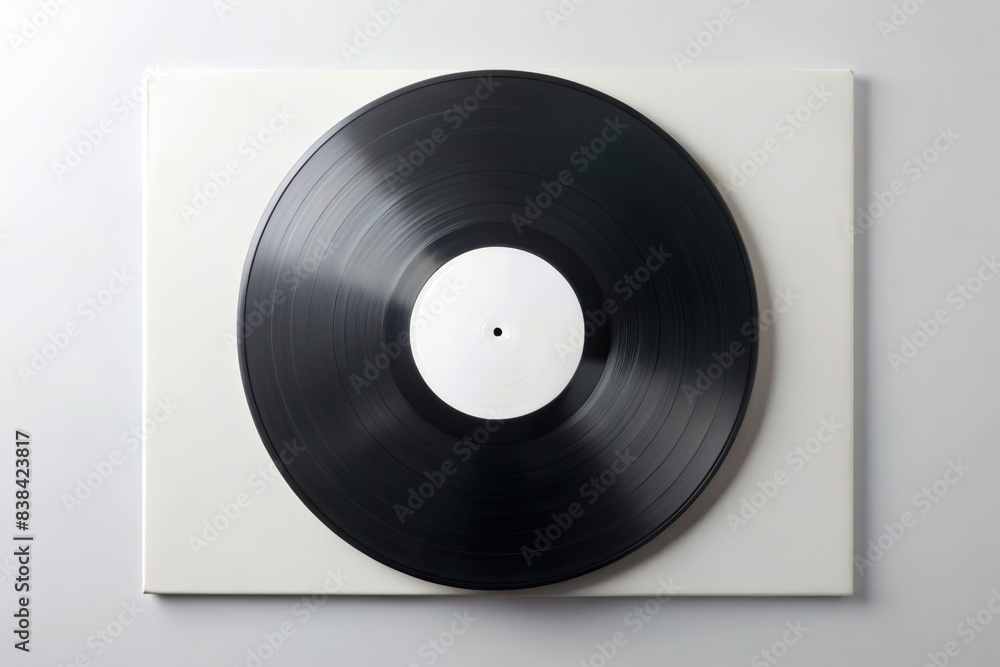 black vinyl disc isolated on white background black vinyl disc isolated on white background