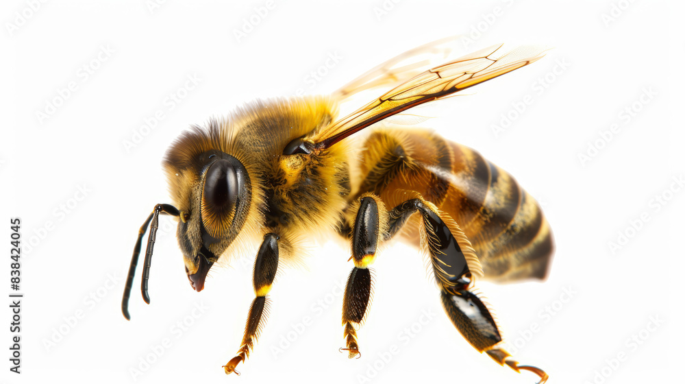 bee on white background bee on white background