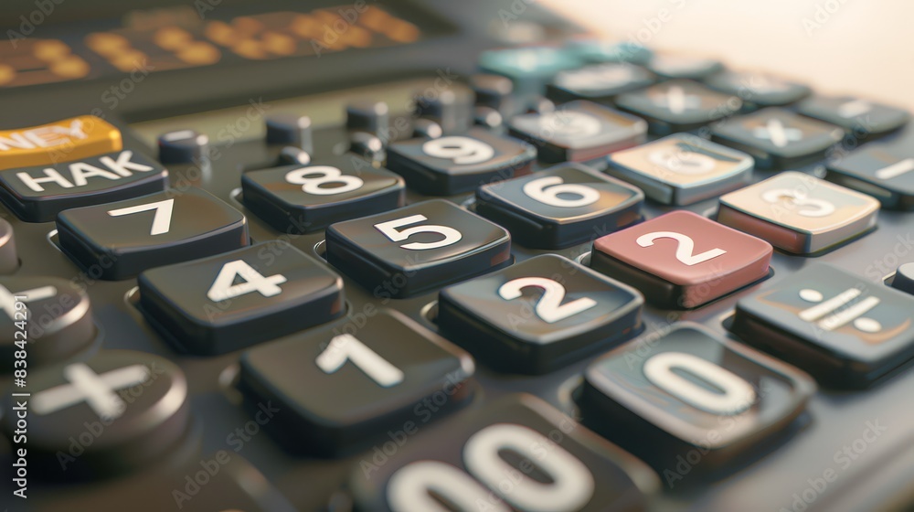 Financial planning and budgeting concept with 'BUDGET' on a calculator screen, photorealistic close-up. Perfect for finance and budgeting themes Financial planning and budgeting concept with 'BUDGET' on a calculator screen, photorealistic close-up. Perfect for finance and budgeting themes