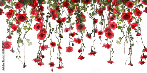 PNG Red flowers outdoor pattern nature