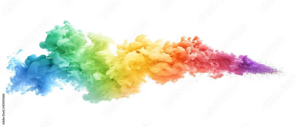 Mystical Haze Rainbow smoke, negative space, isolated on black background, advertising photoshoot, pride month LGBTQIA theme Mystical Haze Rainbow smoke, negative space, isolated on black background, advertising photoshoot, pride month LGBTQIA theme