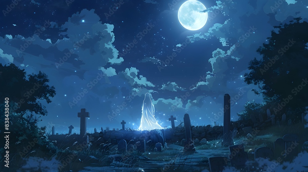 Enchanting Moonlit Castle in Mystical Fantasy Landscape Enchanting Moonlit Castle in Mystical Fantasy Landscape