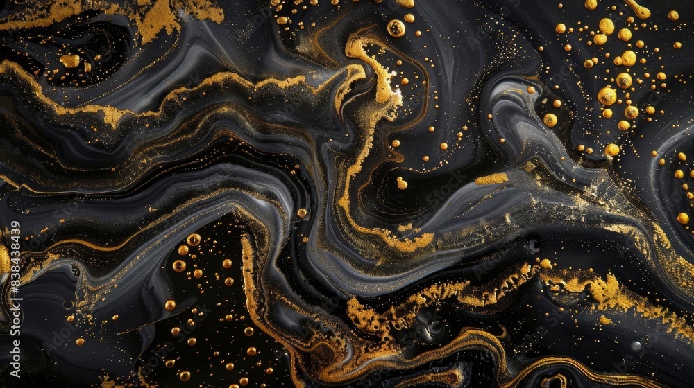 Elegant black and gold abstract marble texture, ideal for luxurious backgrounds, decorative designs, and modern art projects. Elegant black and gold abstract marble texture, ideal for luxurious backgrounds, decorative designs, and modern art projects.