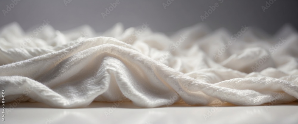 Abstract background of white fabric texture Fragment of fluffy cloth. Abstract background of white fabric texture Fragment of fluffy cloth.