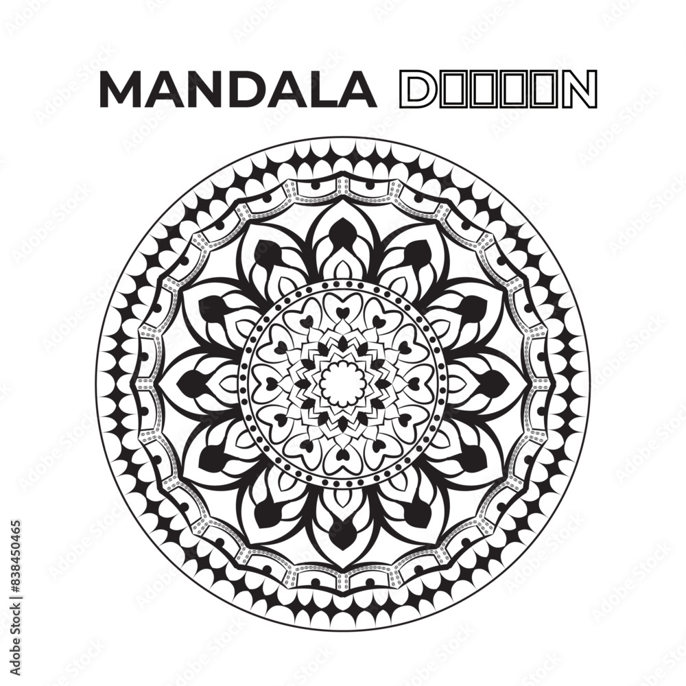 Black And White Color Mandal Design .Luxury Mandala Design. Modern Luxury Design . Black And White Color Mandal Design .Luxury Mandala Design. Modern Luxury Design .