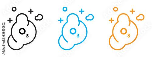 Ozone Protection Icon for Environmental Conservation, Clean Air Initiatives, and Eco-conscious Design