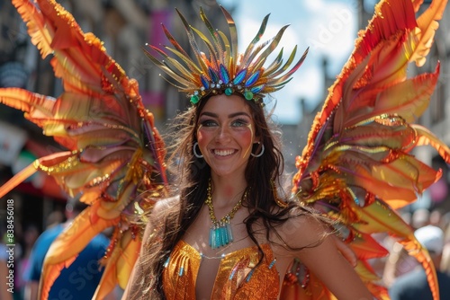 Vibrant Street Performers Entertaining Crowds on the Royal Mile at Edinburgh Festival Fringe