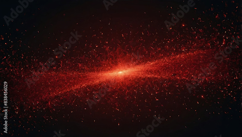 Red Light Dots Abstract Background - Dynamic Illuminated Patterns in Vibrant Red Hues