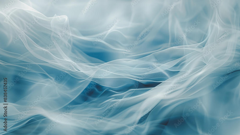 Fototapeta premium A blue and white image of smoke and a blue and white background