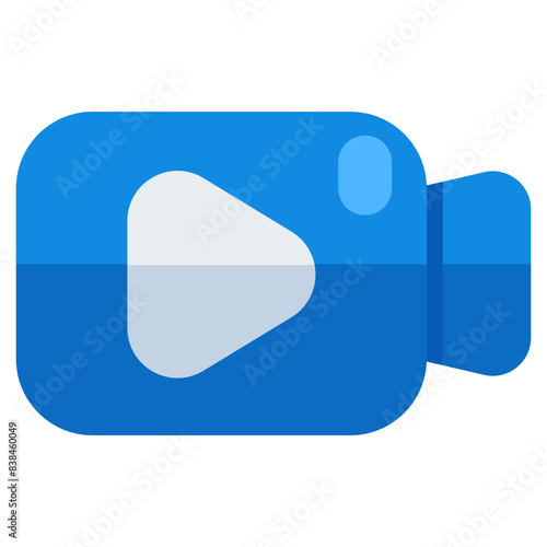 Vector design of video camera, photographic equipment