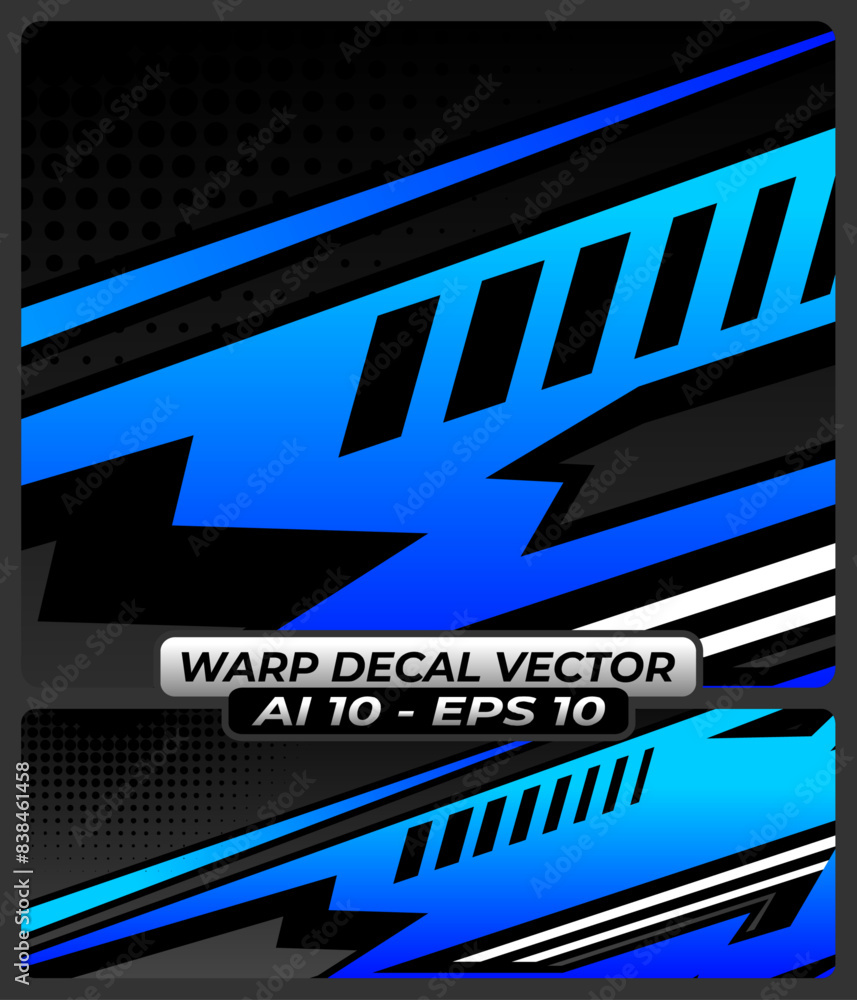 Obraz premium Geometric Wrap Sticker Vector