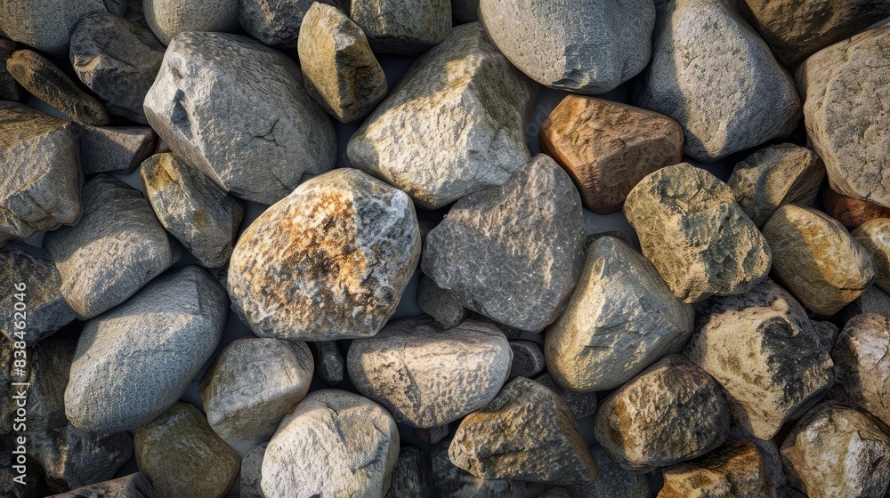 Large stones and boulders, often used as breakwaters.
Large stones and boulders, often used as breakwaters.