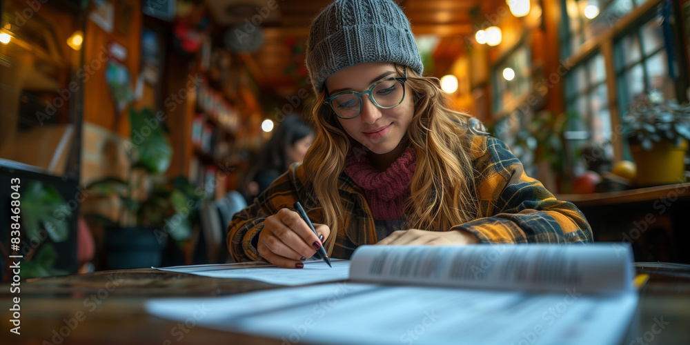 a person making decision, filling the forms and document taking admission and exams a person making decision, filling the forms and document taking admission and exams