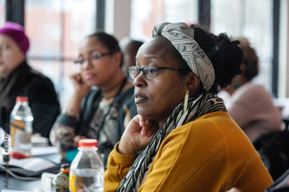 Diverse Group of Parents Engaged in Family Planning Workshop Discussion Diverse Group of Parents Engaged in Family Planning Workshop Discussion