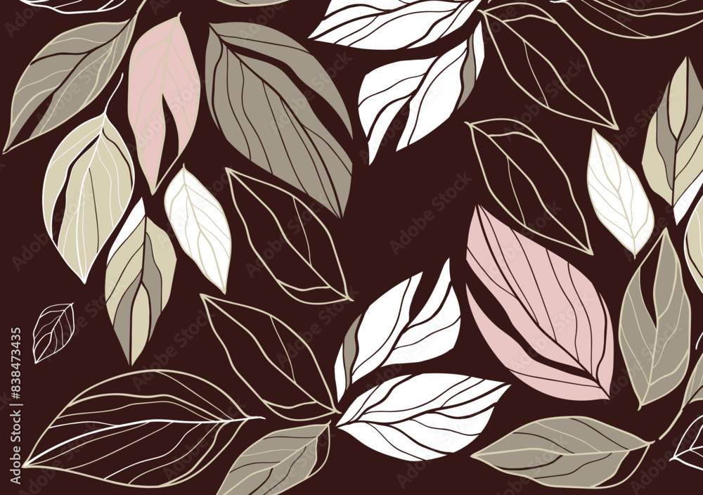 seamless pattern with leaves seamless pattern with leaves