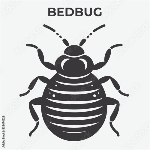 A Distinctive Bedbug Silhouette for Multi-Format Design Projects. Vector Illustration